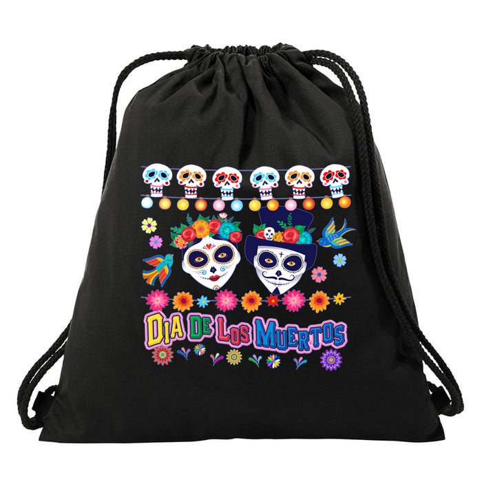 Dia De Los Muertos  Day of the Dead Drawstring Bag