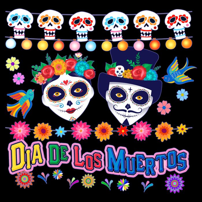 Dia De Los Muertos  Day of the Dead Drawstring Bag
