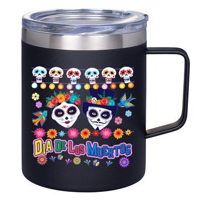 Dia De Los Muertos  Day of the Dead 12oz Stainless Steel Coffee Mug