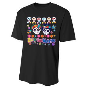 Dia De Los Muertos  Day of the Dead Performance Sprint T-Shirt