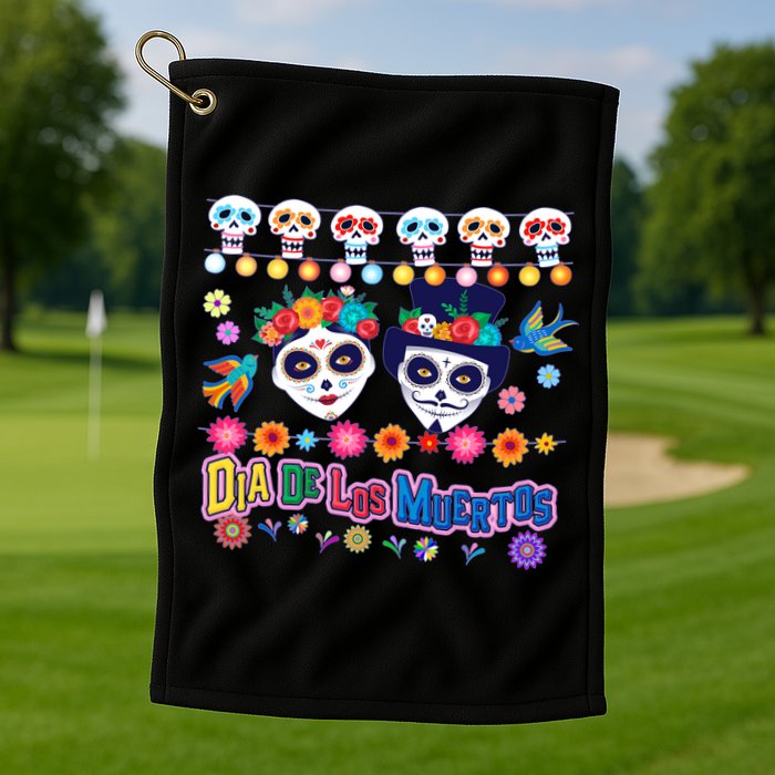 Dia De Los Muertos  Day of the Dead Golf Towel