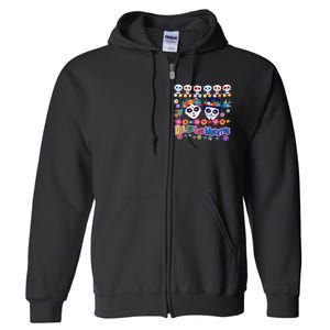 Dia De Los Muertos  Day of the Dead Full Zip Hoodie