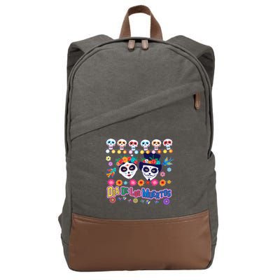 Dia De Los Muertos  Day of the Dead Cotton Canvas Backpack