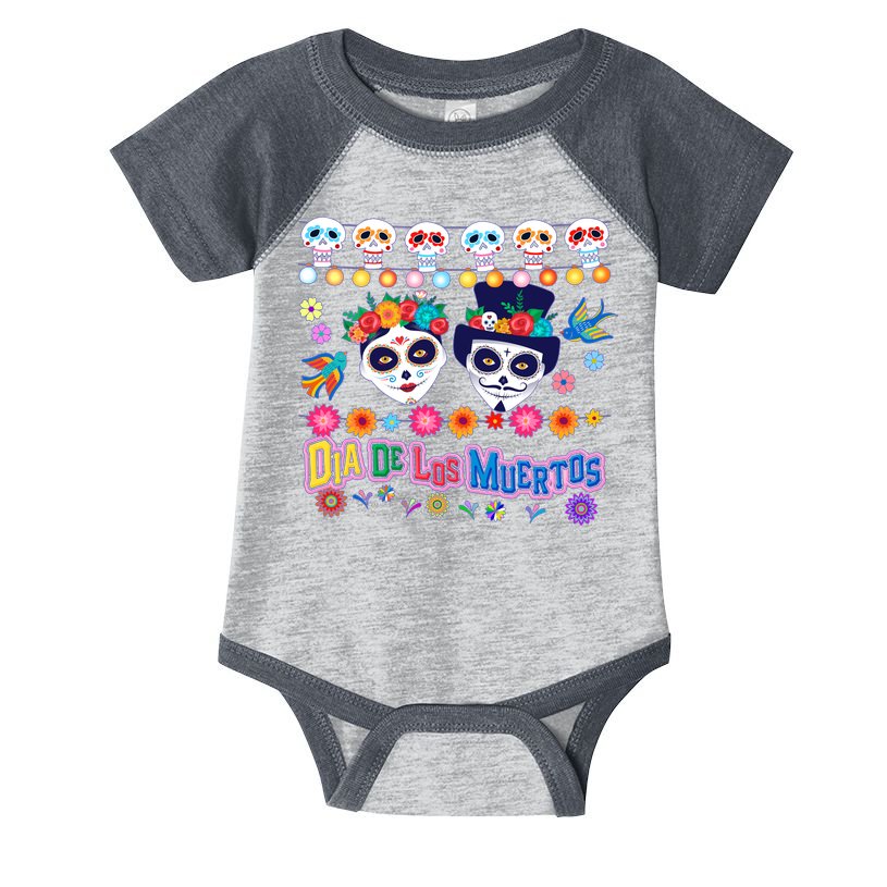 Dia De Los Muertos  Day of the Dead Infant Baby Jersey Bodysuit