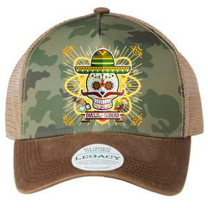 Dia De Los Muertos Day of the Dead Sugar Skull Legacy Tie Dye Trucker Hat