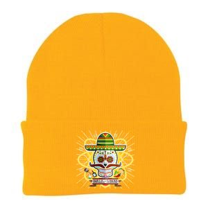 Dia De Los Muertos Day of the Dead Sugar Skull Knit Cap Winter Beanie