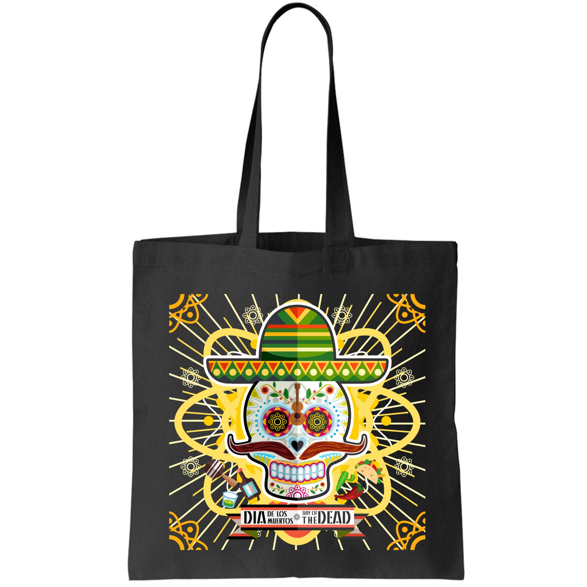 Dia De Los Muertos Day of the Dead Sugar Skull Bag