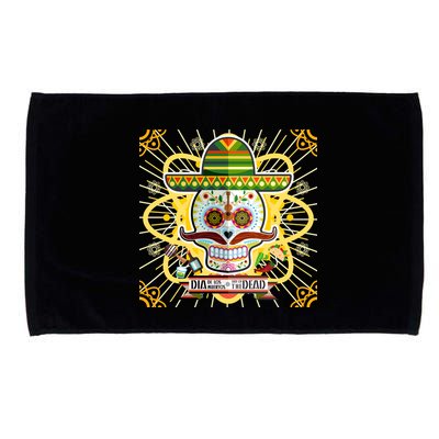 Dia De Los Muertos Day of the Dead Sugar Skull Microfiber Hand Towel