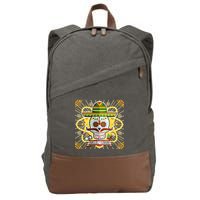 Dia De Los Muertos Day of the Dead Sugar Skull Cotton Canvas Backpack