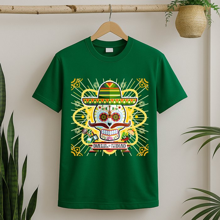 Dia De Los Muertos Day of the Dead Sugar Skull T-Shirt