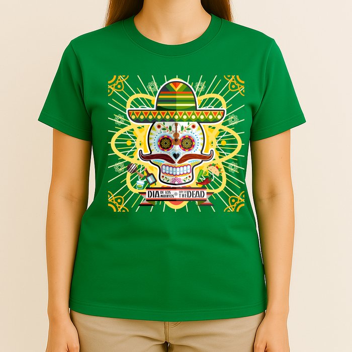 Dia De Los Muertos Day of the Dead Sugar Skull T-Shirt