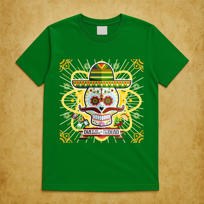 Dia De Los Muertos Day of the Dead Sugar Skull T-Shirt