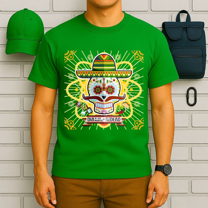 Dia De Los Muertos Day of the Dead Sugar Skull T-Shirt