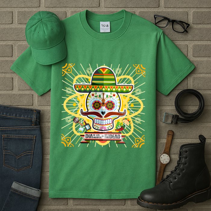 Dia De Los Muertos Day of the Dead Sugar Skull Tall T-Shirt