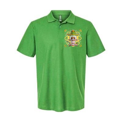 Dia De Los Muertos Day of the Dead Sugar Skull Softstyle Adult Sport Polo