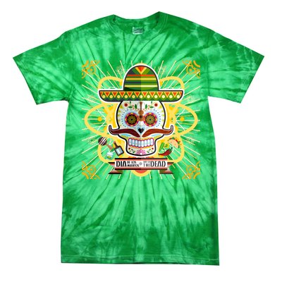 Dia De Los Muertos Day of the Dead Sugar Skull Tie-Dye T-Shirt