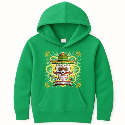 Dia De Los Muertos Day of the Dead Sugar Skull Kids Hoodie