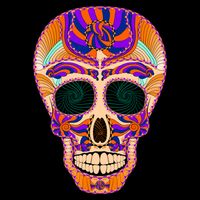 Dia de Muertos Mexican Skull 16 in Basic Backpack