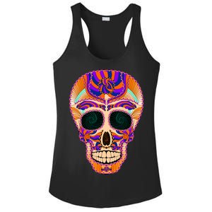 Dia de Muertos Mexican Skull Ladies PosiCharge Competitor Racerback Tank