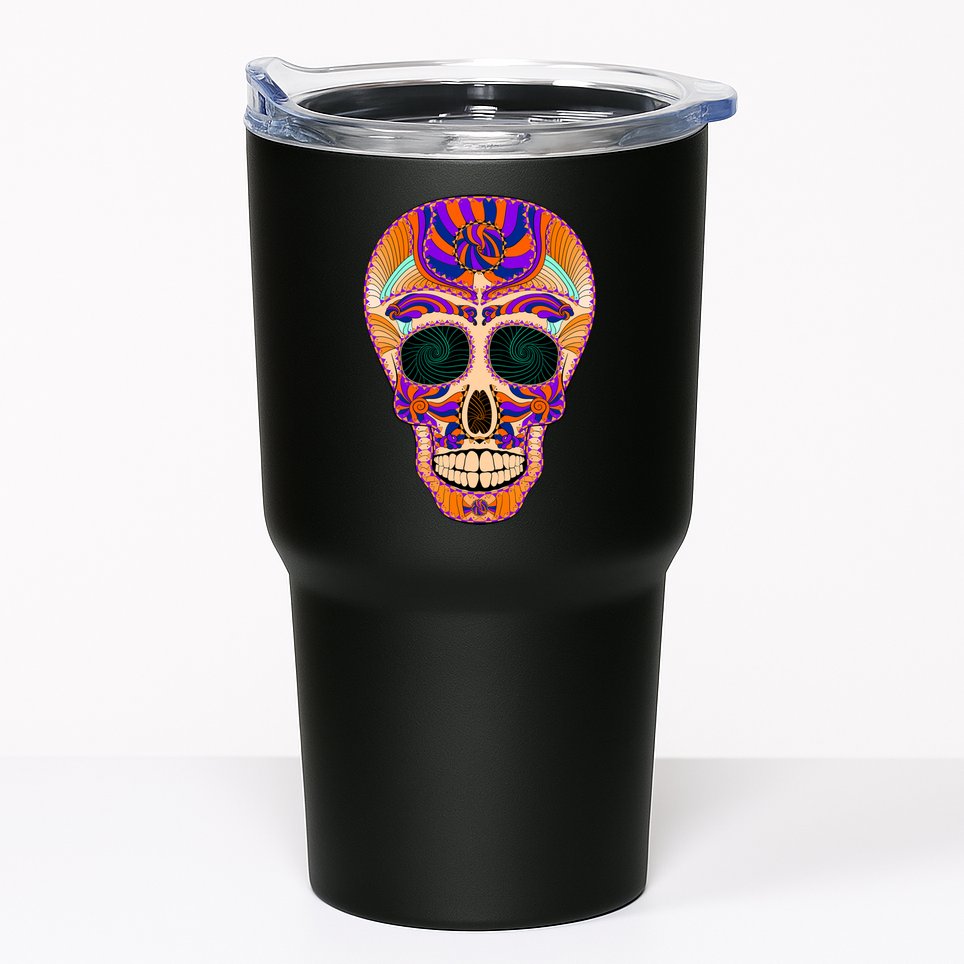 Dia de Muertos Mexican Skull Tumbler