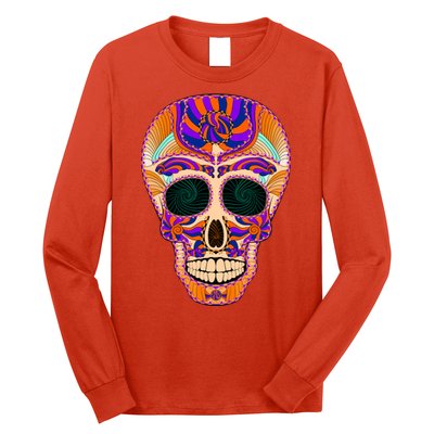 Dia de Muertos Mexican Skull Long Sleeve Shirt