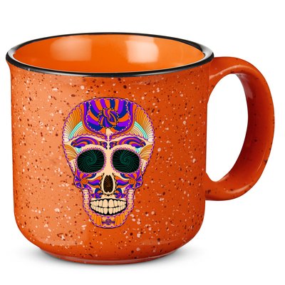 Dia de Muertos Mexican Skull 15oz Campfire Ceramic Mug