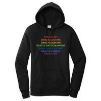 Drag Is Art Drag Is Culture Drag Is Not A Crime LGBT Pride Women's Pullover Hoodie