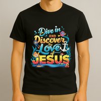 Dive In And Discover The Love Of Jesus Scuba Diving Vbs 2024 T-Shirt