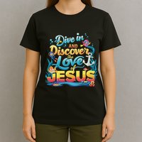 Dive In And Discover The Love Of Jesus Scuba Diving Vbs 2024 T-Shirt