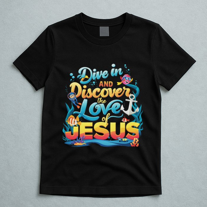 Dive In And Discover The Love Of Jesus Scuba Diving Vbs 2024 T-Shirt