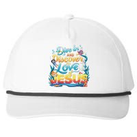 Dive In And Discover The Love Of Jesus Scuba Diving Vbs 2024 Snapback Five-Panel Rope Hat