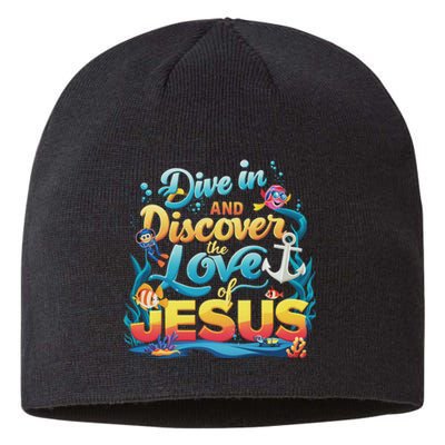 Dive In And Discover The Love Of Jesus Scuba Diving Vbs 2024 Sustainable Beanie