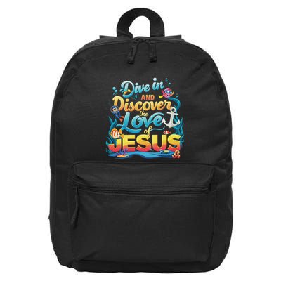 Dive In And Discover The Love Of Jesus Scuba Diving Vbs 2024 16 in Basic Backpack