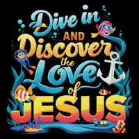 Dive In And Discover The Love Of Jesus Scuba Diving Vbs 2024 16 in Basic Backpack