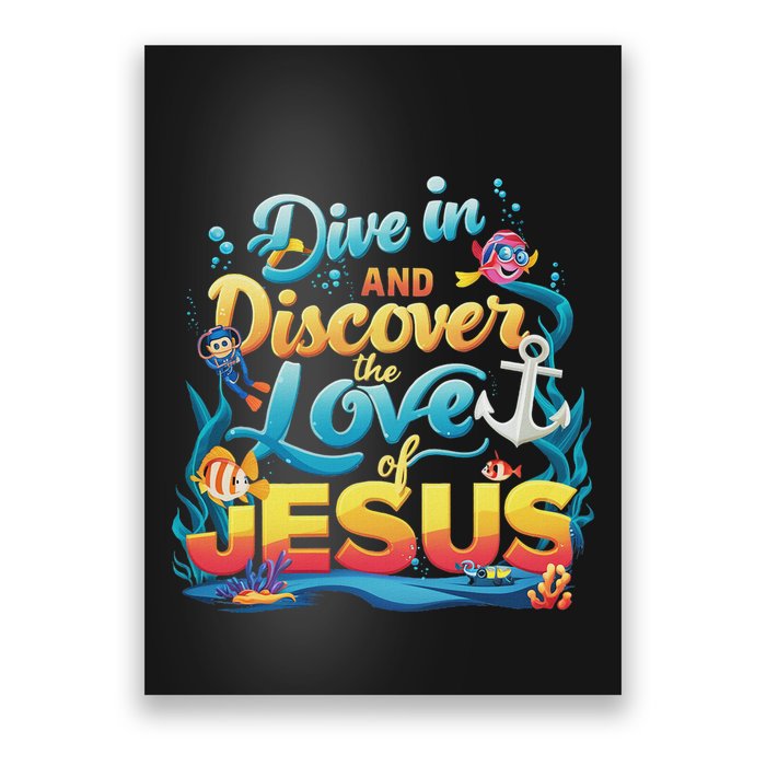 Dive In And Discover The Love Of Jesus Scuba Diving Vbs 2024 Poster