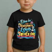 Dive In And Discover The Love Of Jesus Scuba Diving Vbs 2024 Toddler T-Shirt