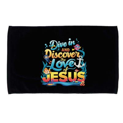 Dive In And Discover The Love Of Jesus Scuba Diving Vbs 2024 Microfiber Hand Towel