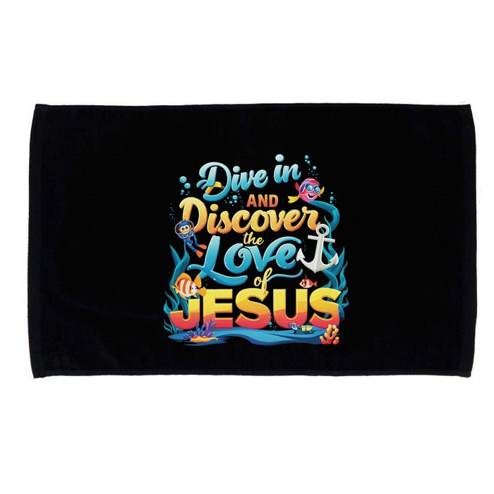 Dive In And Discover The Love Of Jesus Scuba Diving Vbs 2024 Microfiber Hand Towel