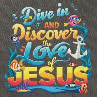 Dive In And Discover The Love Of Jesus Scuba Diving Vbs 2024 Cotton Canvas Backpack