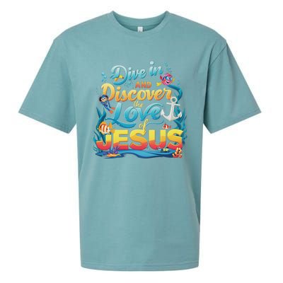 Dive In And Discover The Love Of Jesus Scuba Diving Vbs 2024 Sueded Cloud Jersey T-Shirt