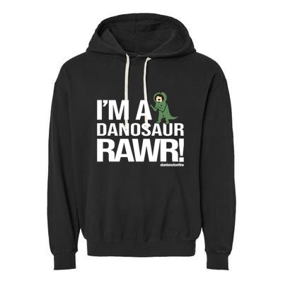 Danisnotonfire IM A Dinosaur Rawr Garment-Dyed Fleece Hoodie