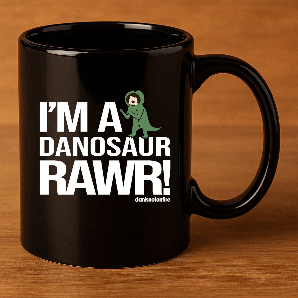Danisnotonfire IM A Dinosaur Rawr 11oz C Handle Ceramic Mug