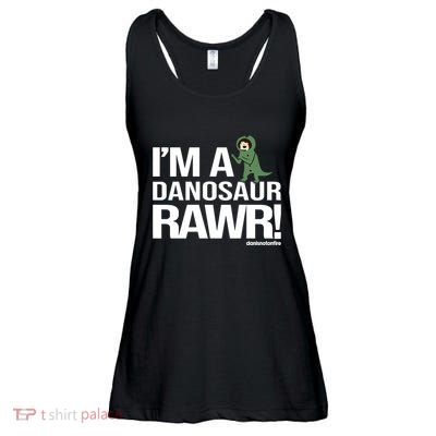 Danisnotonfire IM A Dinosaur Rawr Ladies Essential Flowy Tank