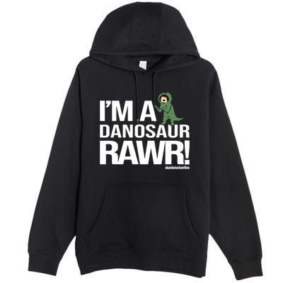 Danisnotonfire IM A Dinosaur Rawr Premium Pullover Hoodie
