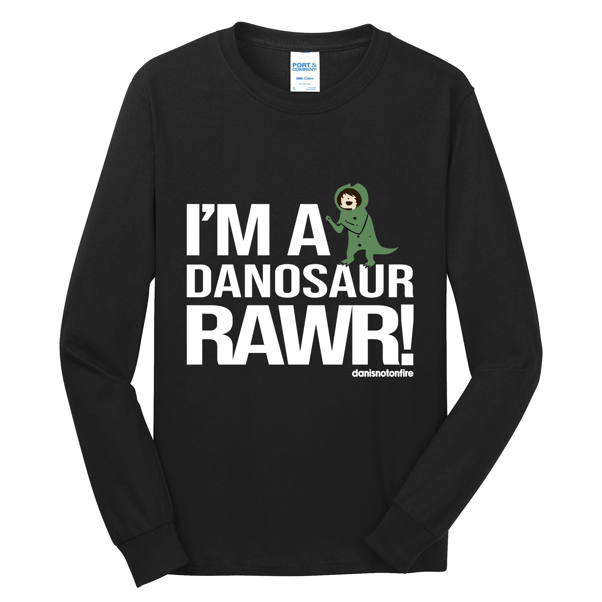 Danisnotonfire IM A Dinosaur Rawr Tall Long Sleeve T-Shirt