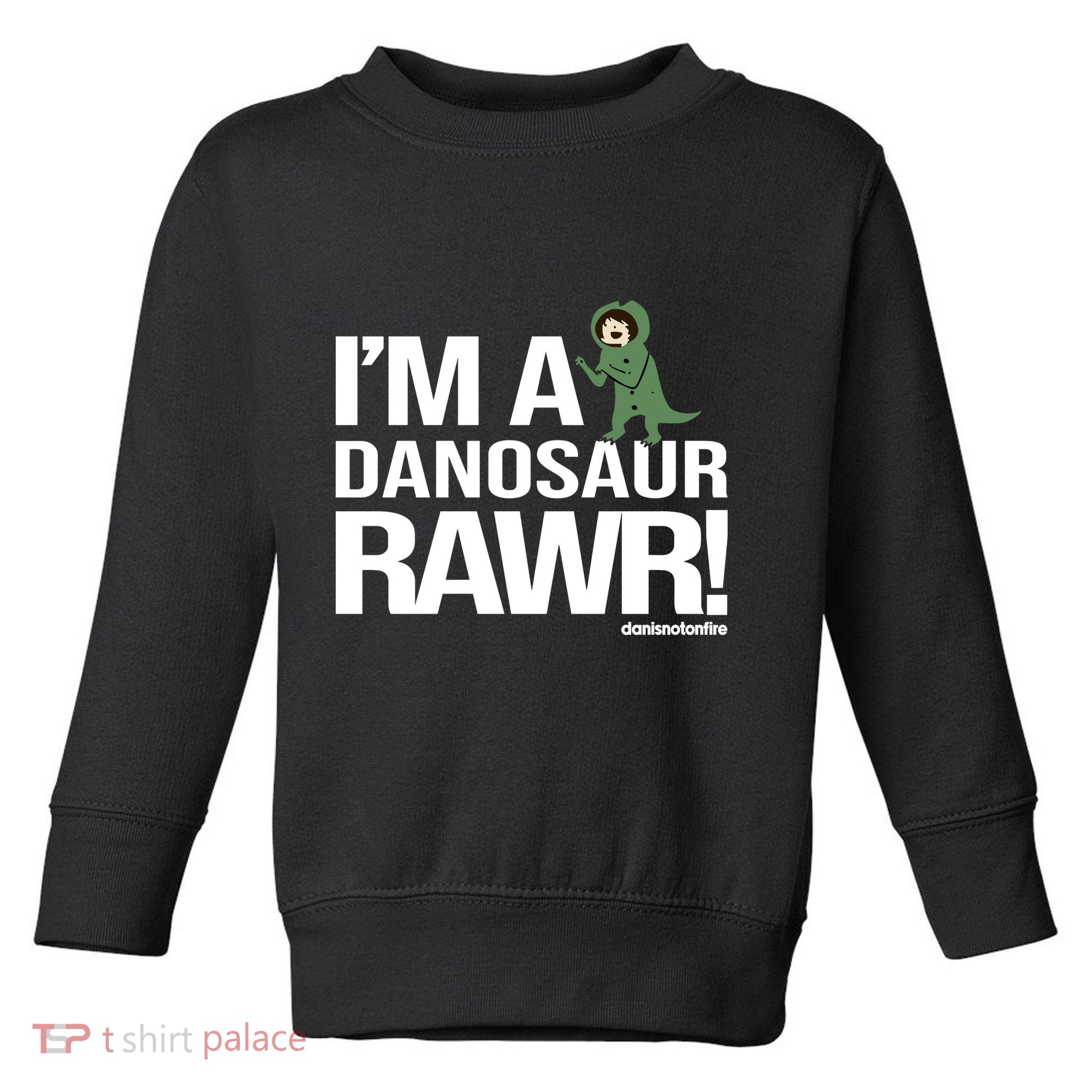 Danisnotonfire IM A Dinosaur Rawr Toddler Sweatshirt
