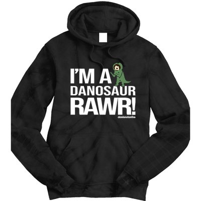 Danisnotonfire IM A Dinosaur Rawr Tie Dye Hoodie