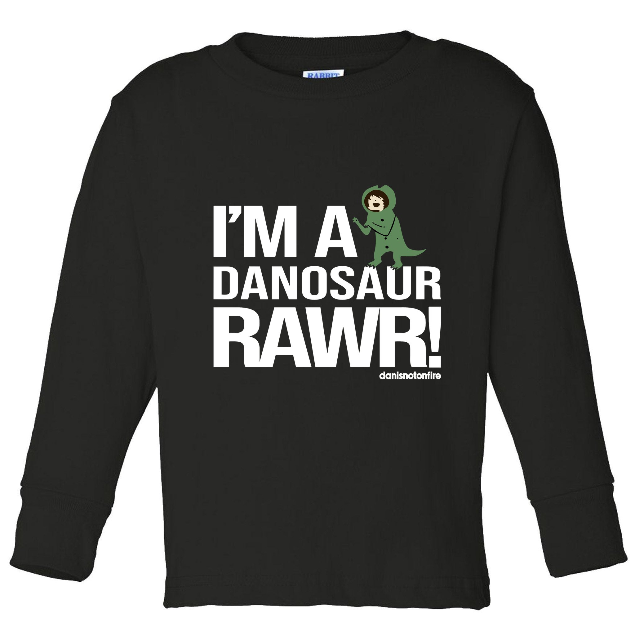 Danisnotonfire IM A Dinosaur Rawr Toddler Long Sleeve Shirt
