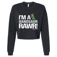 Danisnotonfire IM A Dinosaur Rawr Cropped Pullover Crew