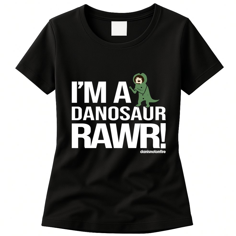 Danisnotonfire IM A Dinosaur Rawr Womens T-Shirt
